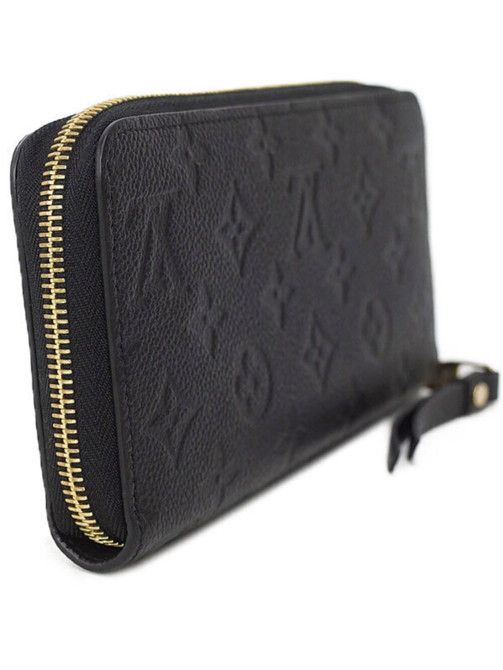 Louis Vuitton Zippy Monogram Zipper Round Empreinte Wallet Long Brown